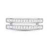 Thumbnail Image 2 of Diamond Enhancer Ring 3/8 ct tw Baguette/Round-Cut 14K White Gold