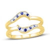 Thumbnail Image 1 of Blue & White Sapphire Enhancer Ring Round-Cut 10K Yellow Gold