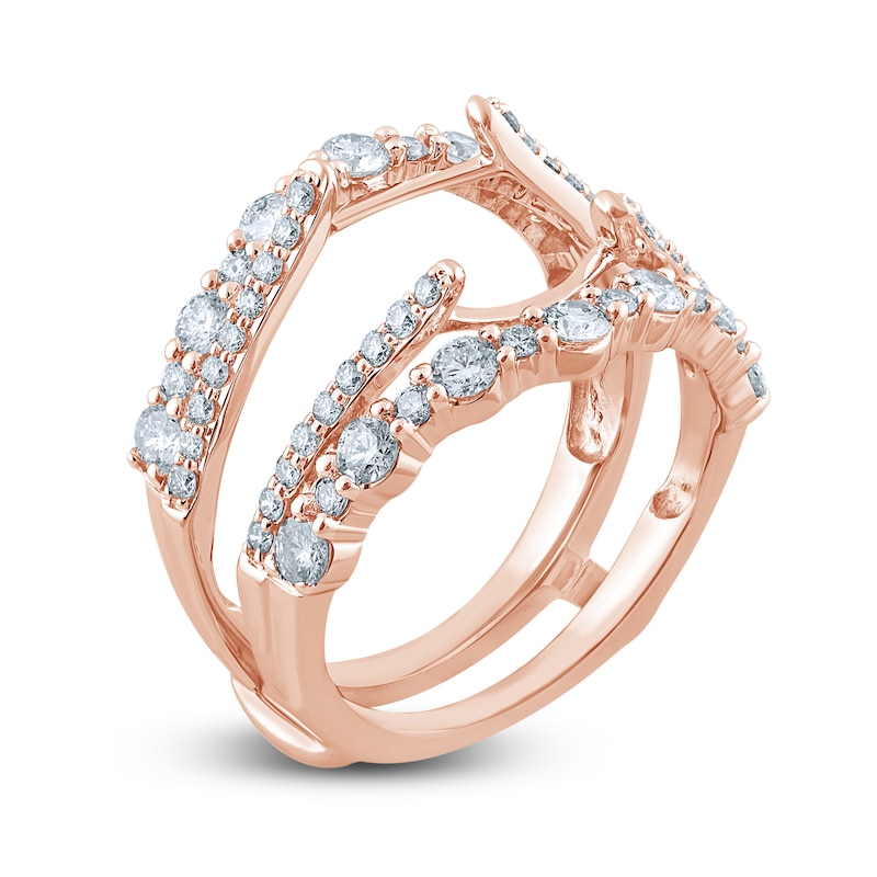 Main Image 2 of Diamond Enhancer Ring 1-1/3 ct tw Round-cut 14K Rose Gold