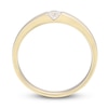 Thumbnail Image 2 of Men's Diamond Wedding Band 1/5 ct tw Round-cut 10K Yellow Gold