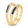 Thumbnail Image 1 of Black & White Diamonds 1/2 ct tw Enhancer Ring 14K Yellow Gold