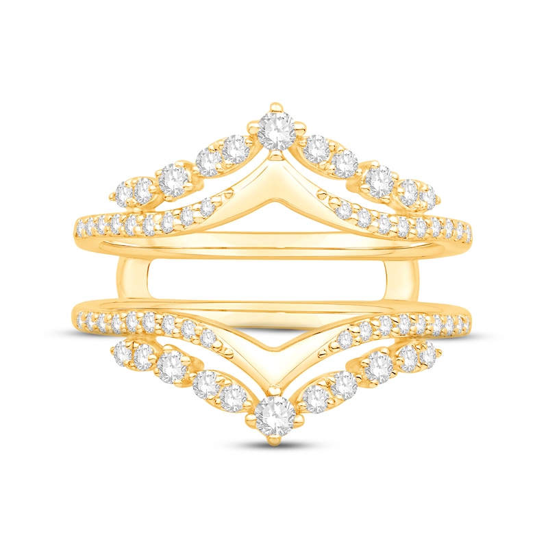 Main Image 3 of Diamond Enhancer Ring 1/2 ct tw Round-cut 14K Yellow Gold