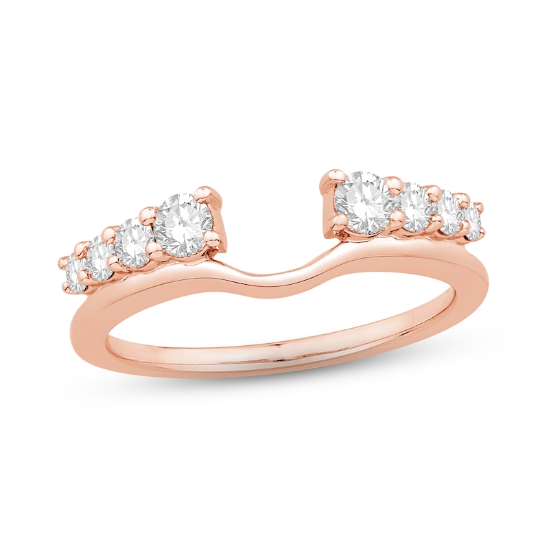 Main Image 1 of Diamond Enhancer Ring 1/2 ct tw Round-cut 14K Rose Gold