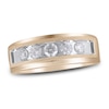 Thumbnail Image 1 of Men's Five-Stone Diamond Wedding Band 1 ct tw Round-cut 10K Rose Gold