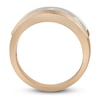 Thumbnail Image 2 of Men's Five-Stone Diamond Wedding Band 1 ct tw Round-cut 10K Rose Gold