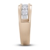 Thumbnail Image 3 of Men's Five-Stone Diamond Wedding Band 1 ct tw Round-cut 10K Rose Gold