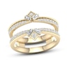 Thumbnail Image 1 of Diamond Enhancer Band 3/8 ct tw Round/Baguette 14K Yellow Gold