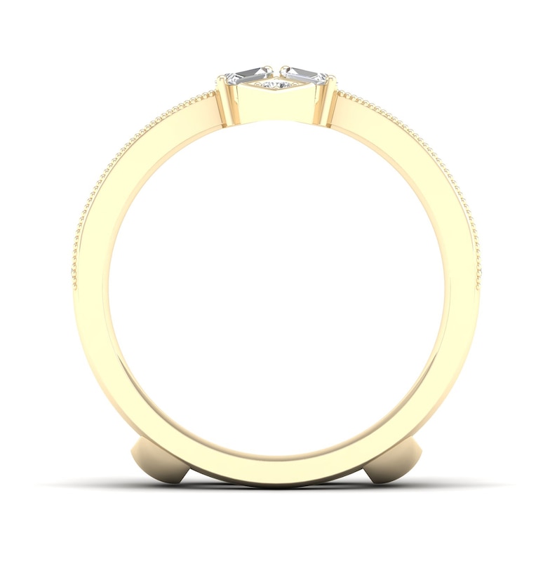 Main Image 4 of Diamond Enhancer Band 3/8 ct tw Round/Baguette 14K Yellow Gold