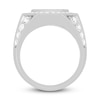 Thumbnail Image 2 of Men's Octogonal Diamond Ring 3 ct tw Round-cut 10K White Gold