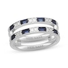 Thumbnail Image 0 of Neil Lane Diamond & Blue Sapphire Enhancer Ring 1/4 ct tw Round-cut 14K White Gold