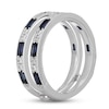 Thumbnail Image 1 of Neil Lane Diamond & Blue Sapphire Enhancer Ring 1/4 ct tw Round-cut 14K White Gold