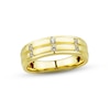 Thumbnail Image 1 of Men's Diamond Wedding Band 1/4 ct tw Round-cut 10K Yellow Gold