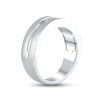 Thumbnail Image 2 of Men's Diamond Wedding Band 1/2 ct tw Square-cut 10K White Gold