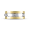 Thumbnail Image 3 of Men's Diamond Wedding Band 3/8 ct tw Square-cut 10K Two-Tone Gold