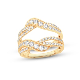 Diamond Enhancer Ring 1 ct tw Round-cut 14K Yellow Gold