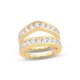 Diamond Enhancer Ring 2 ct tw Round-cut 14K Yellow Gold