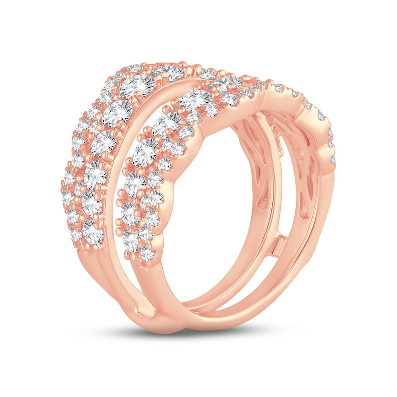 Clover Shape Ring with Coco Diamonds, 14k Rose Gold - Mills Jewelers