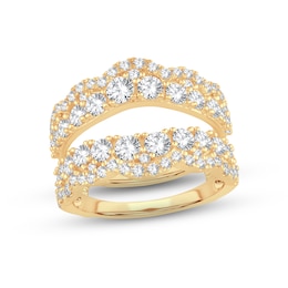 Diamond Enhancer Ring 2 ct tw Round-cut 14K Yellow Gold