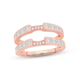 Now + Forever Diamond Enhancer Ring 1 ct tw Princess, Round & Baguette-cut 14K Rose Gold