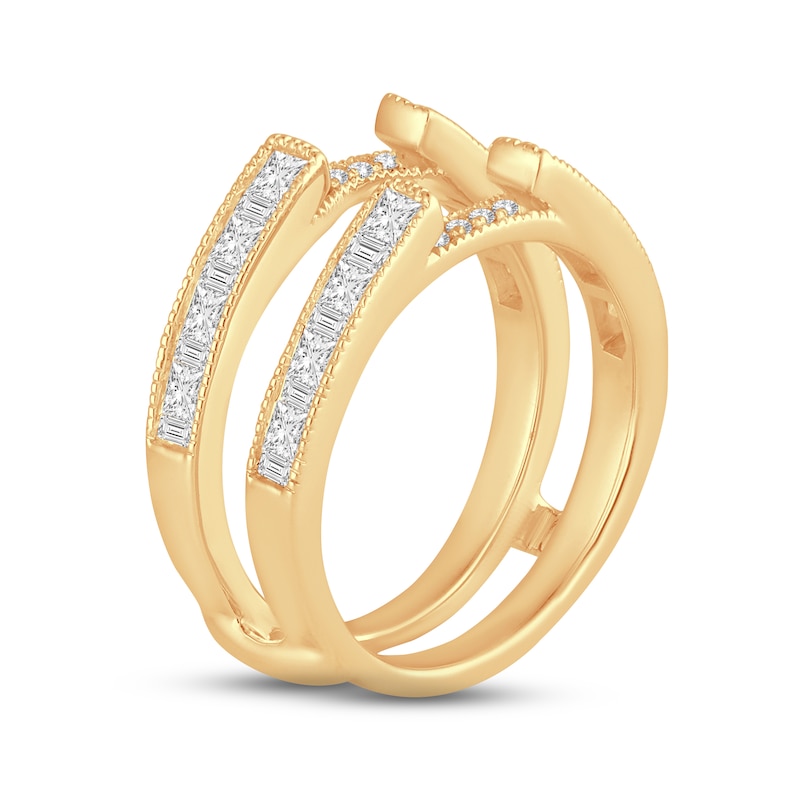 Main Image 2 of Diamond Enhancer Ring 1 ct tw Princess, Round & Baguette-cut 14K Yellow Gold