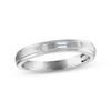 Thumbnail Image 1 of Men's Diamond Wedding Band 1/8 ct tw Baguette & Round-cut 10K White Gold