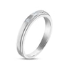 Thumbnail Image 2 of Men's Diamond Wedding Band 1/8 ct tw Baguette & Round-cut 10K White Gold