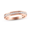 Thumbnail Image 1 of Men's Diamond Wedding Band 1/3 ct tw Round & Baguette-cut 10K Rose Gold