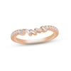 Thumbnail Image 1 of Diamond Contour Enhancer Ring 1/4 ct tw Baguette & Round-cut 14K Rose Gold