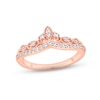 Thumbnail Image 1 of Diamond Contour Enhancer Ring 1/4 ct tw Round-cut 14K Rose Gold