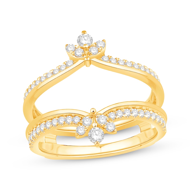 Main Image 1 of Diamond Floral Enhancer Ring 1/2 ct tw 14K Yellow Gold