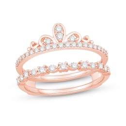 Now + Forever Diamond Tiara Enhancer Ring 3/8 ct tw 14K Rose Gold