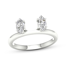 Now + Forever Marquise-Cut Diamond Enhancer Ring 1/2 ct tw 14K White Gold