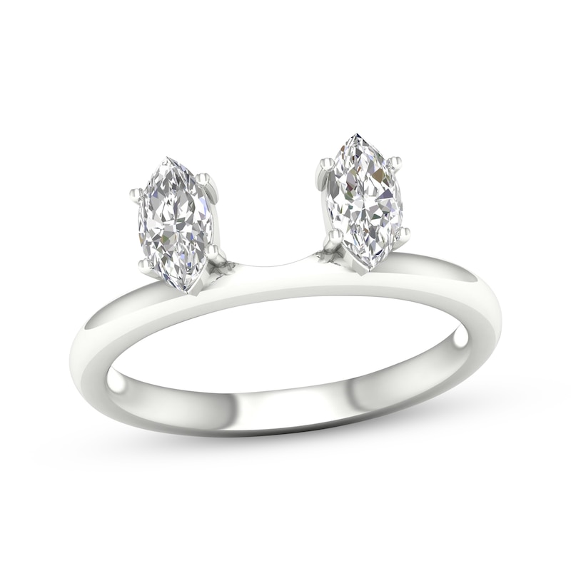 Main Image 1 of Marquise-Cut Diamond Enhancer Ring 1/2 ct tw 14K White Gold