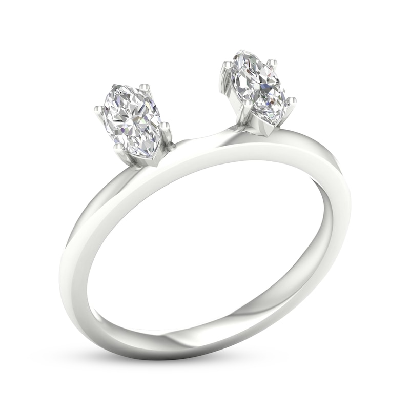 Main Image 2 of Marquise-Cut Diamond Enhancer Ring 1/2 ct tw 14K White Gold