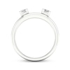 Thumbnail Image 3 of Princess-Cut Diamond Enhancer Ring 1/2 ct tw 14K White Gold