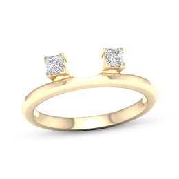 Princess-Cut Diamond Enhancer Ring 1/4 ct tw 14K Yellow Gold