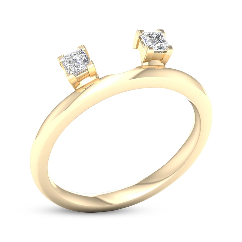 Main Image 2 of Princess-Cut Diamond Enhancer Ring 1/4 ct tw 14K Yellow Gold