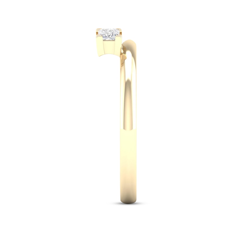 Main Image 3 of Princess-Cut Diamond Enhancer Ring 1/4 ct tw 14K Yellow Gold