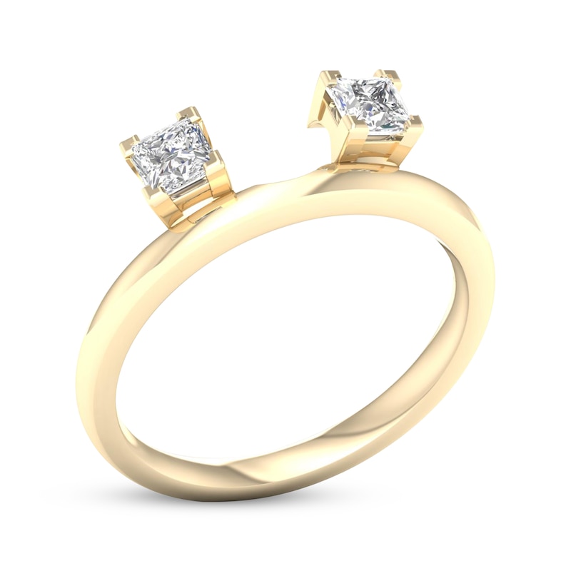 Main Image 2 of Princess-Cut Diamond Enhancer Ring 1/2 ct tw 14K Yellow Gold