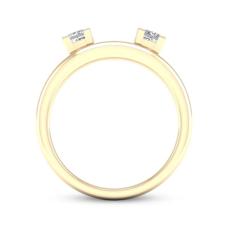 Main Image 4 of Princess-Cut Diamond Enhancer Ring 1/2 ct tw 14K Yellow Gold