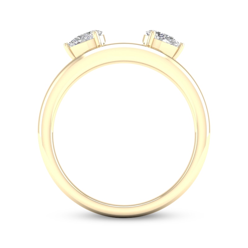 Main Image 4 of Pear-Shaped Diamond Enhancer Ring 1/4 ct tw 14K Yellow Gold