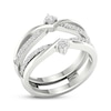 Thumbnail Image 2 of Round-Cut Diamond Double Enhancer Ring 3/8 ct tw 14K White Gold