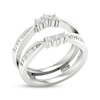 Thumbnail Image 2 of Baguette & Round-Cut Diamond Enhancer Ring 1/2 ct tw 14K White Gold