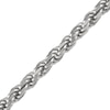 Thumbnail Image 1 of Solid Diamond-Cut Rope Chain Bracelet 5.6mm Sterling Silver 8.5"