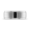 Thumbnail Image 3 of Men’s Round-Cut Black Diamond Wedding Band 1/6 ct tw 10K White Gold