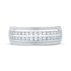 Thumbnail Image 3 of Men’s Round-Cut Diamond Wedding Band 1/2 ct tw 10K White Gold