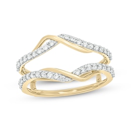 Round-Cut Diamond Enhancer Ring 1/2 ct tw 14K Yellow Gold