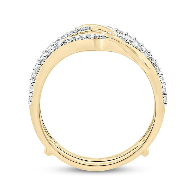 Main Image 3 of Round-Cut Diamond Enhancer Ring 1/2 ct tw 14K Yellow Gold