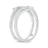 Thumbnail Image 2 of Baguette & Round-Cut Diamond Enhancer Ring 1/2 ct tw 14K White Gold