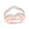 Thumbnail Image 1 of Round-Cut Diamond Double-Row Enhancer Ring 3/4 ct tw 14K Rose Gold